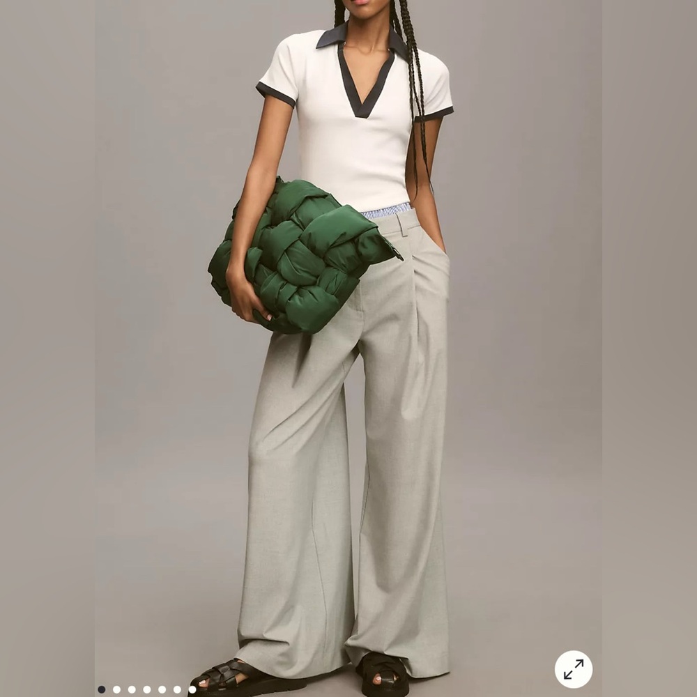 Anthropologie Colorblock Polo Top - Picture 2 of 7
